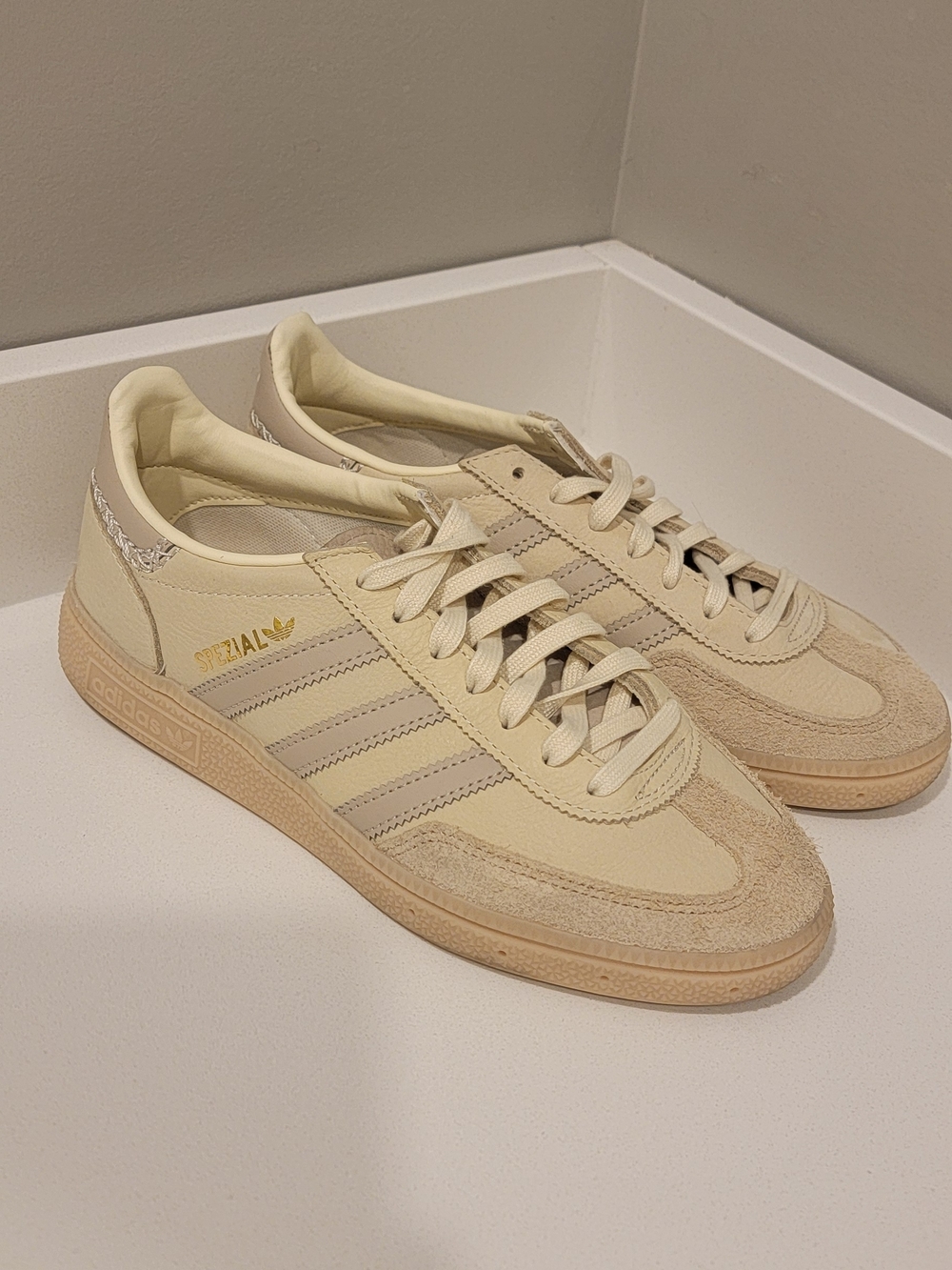 Adidas Spezial Sneakers in Cream and Tan